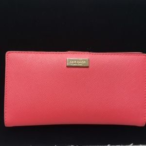 Kate Spade Cameron Coral Orange Wallet